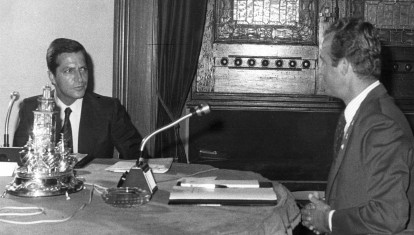 Adolfo Suárez y Juan Carlos I, el 30 de julio de 1976