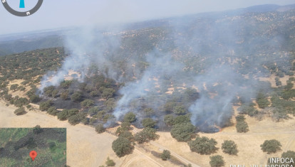 Imágenes del incendio en la finca Villalobillos