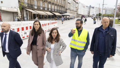 La alcaldesa de La Coruña, Inés Rey, visita las obras en los Cantones
REMITIDA / HANDOUT por ANDY PÉREZ
Fotografía remitida a medios de comunicación exclusivamente para ilustrar la noticia a la que hace referencia la imagen, y citando la procedencia de la imagen en la firma
09/5/2025