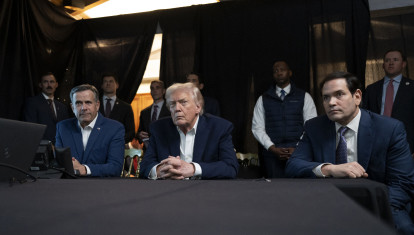 El director de CIA, John Ratcliffe, el presidente Donald Trump y el Secretario de Estado, Marco Rubio en una foto de archivo