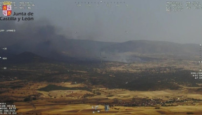 Incendio forestal en Navas de San Antonio (Segovia)