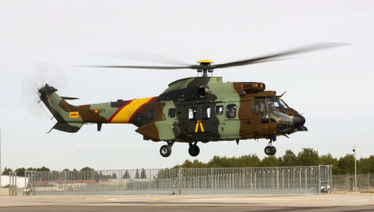 Helicóptero AS532 AL Cougar del Ejército de Tierra
