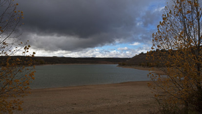 Embalse de Linares del Arroyo, en Maderuelo (Segovia)