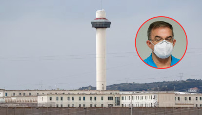 Imagen de la cárcel de Picassent, y arriba a la derecha, Salva, el amante de Maje y asesino confeso de su marido