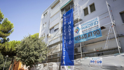 Edificio incluido en el Plan Rehabilita Madrid, en Moratalaz