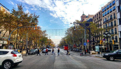Vista del Paseo de Gracia de Barcelona, en una imagen de archivo