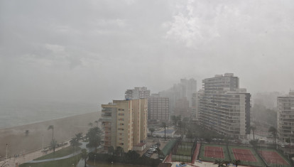 Imagen tomada durante el reventón térmico en Cullera, Valencia
