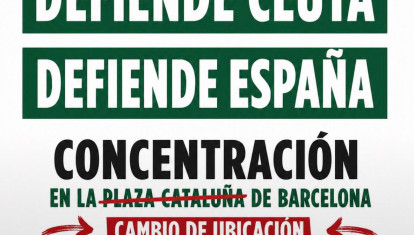 Cartel de convocatoria a la manifestación en defensa de Ceuta para este miércoles 2 de septiembre