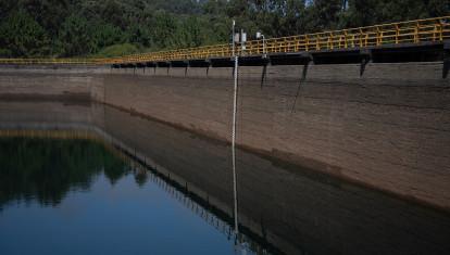 (Foto de ARCHIVO)
Embalse de Baíña, a 8 de julio de 2026, en Baiona, Pontevedra, Galicia (España)
