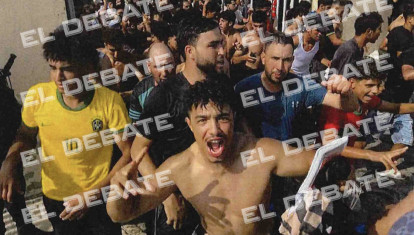 Imágenes incorporadas en el informe policial entregado a la Audiencia Nacional sobre la invasión de Ceuta