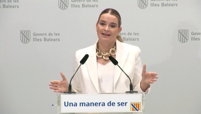 La presidenta Prohens, este viernes en su comparecencia extraordinaria