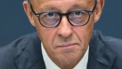 German Chancellor Friedrich Merz, also leader of Germany's conservative Christian Democratic Union (CDU) party, is pictured at the start of the CDU's leadership meeting in Berlin on September 7, 2026, one day after regional elections in the eastern federal state of Saxony-Anhalt. (Photo by RALF HIRSCHBERGER / AFP)