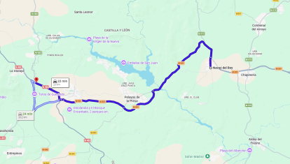 M-501 desde Navas del Rey hasta la frontera de la Comunidad de Madrid con Castilla y León