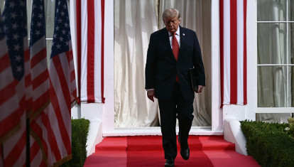 El presidente de EE.UU. Donald Trump durante un acto en su visita a Irlanda