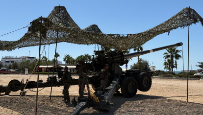Unidad de Defensa de Artillería de Costa desplegada en la bahía de Cádiz