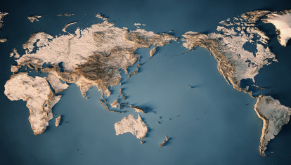 Mapa del mundo en 3D