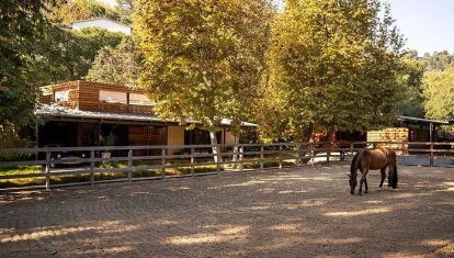 Imagen panorámica del rancho de Steven Spielberg