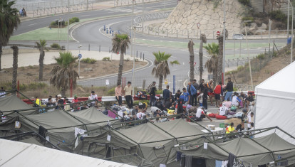 Centro del Tarajal en Ceuta, cerca de la frontera