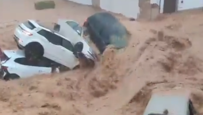 Riada que a dejadno Madrigueras anegada