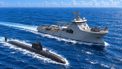 El Buque de Acción Marítima de Intervención Subacuática (BAM-IS), A-21 ‘Poseidón’, asociado a los submarinos de la clase S-80