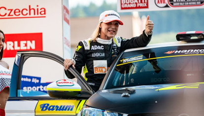 La piloto Christina Ettel en una carrera celebrada en Viena en septiembre de 2025.