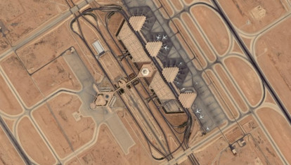 Imagen aérea del aeropuerto de Riad