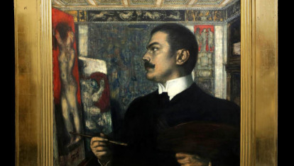 Autorretrato del pintor Franz Von Stuck