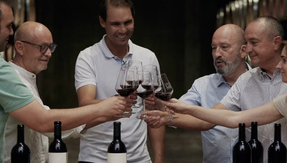 Rafa Nadal en la bodega Familia Gil de Jumilla