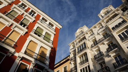 Edificios de una calle de Madrid