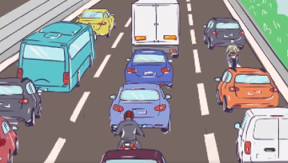 Los conductores no tienen muy claro hacia dónde moverse