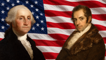 George Washington, primer presidente de los Estados Unidos y su amigo Juan de Miralles