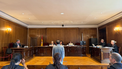 Imagen del acusado durante el juicio de este martes.