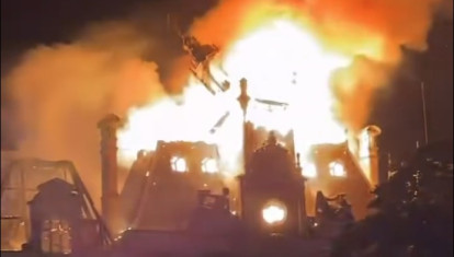 El incendio del Ayuntamiento de Limoges