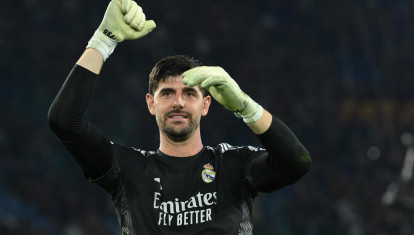 Thibaut Courtois, en un partido con el Real Madrid esta temporada