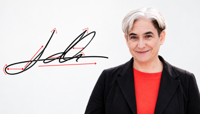La firma de Ada Colau