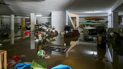 Imagen de las inundaciones en Oliva por la dana Adam.