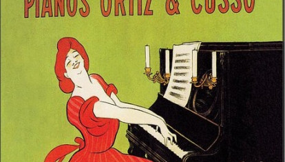 Cartel de Pianos Ortiz y Cussó