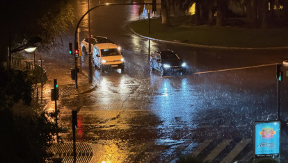 Imagen de un día de lluvia en Valencia.