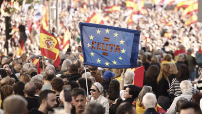 Manifestación de Mujeres Caballas por las calles de Madrid