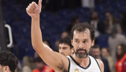 Sergio Llull, base del Real Madrid, en un partido de esta temporada
