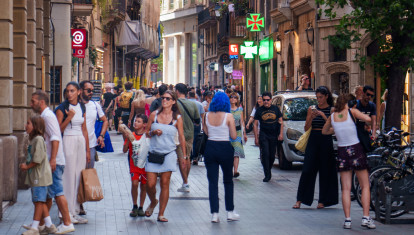Imagen de archivo de las calles de Barcelona
