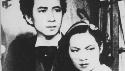 Fotograma de la película que dio origen al himno nacional chino