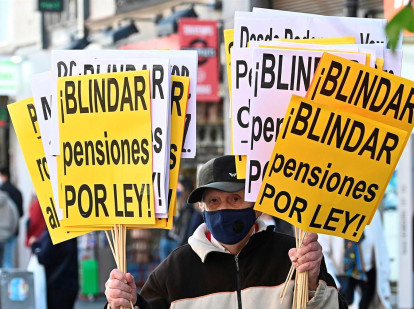 Manifestación a favor de la sostenibilidad de las pensiones