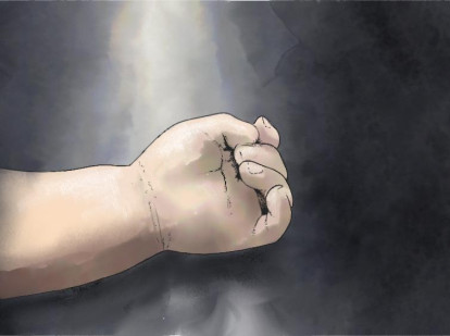 IlustracióN: mano bebe