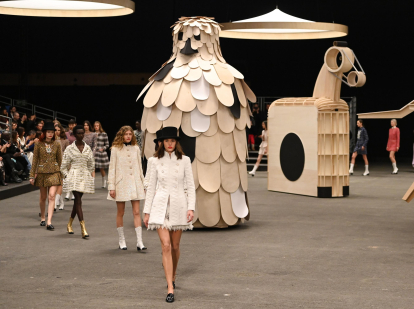 Model wears Chanel collection during Paris Fashion Week, Paris, France - 24 Jan 2023