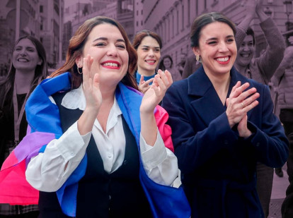 Irene Montero, la secretaria de Estado de Igualdad y la directora de Diversidad Sexual