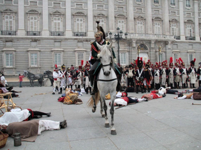 Recreación del 2 de mayo frente al Palacio Real