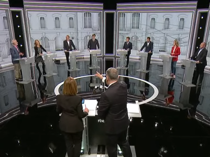 Un momento del debate electoral en RTVE.
