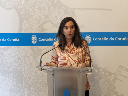 La alcaldesa de La Coruña, Inés Rey