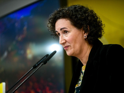 La secretaria general de ERC, Marta Rovira, en la conferencia sobre sus 13 años de mandato

Eva Ercolanese/PSOE / Europa Press
14/10/2024